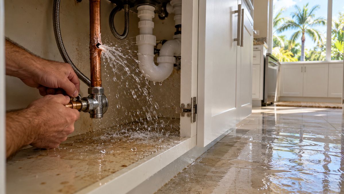 What to Do in the First 60 Minutes of a Burst Pipe in Miami